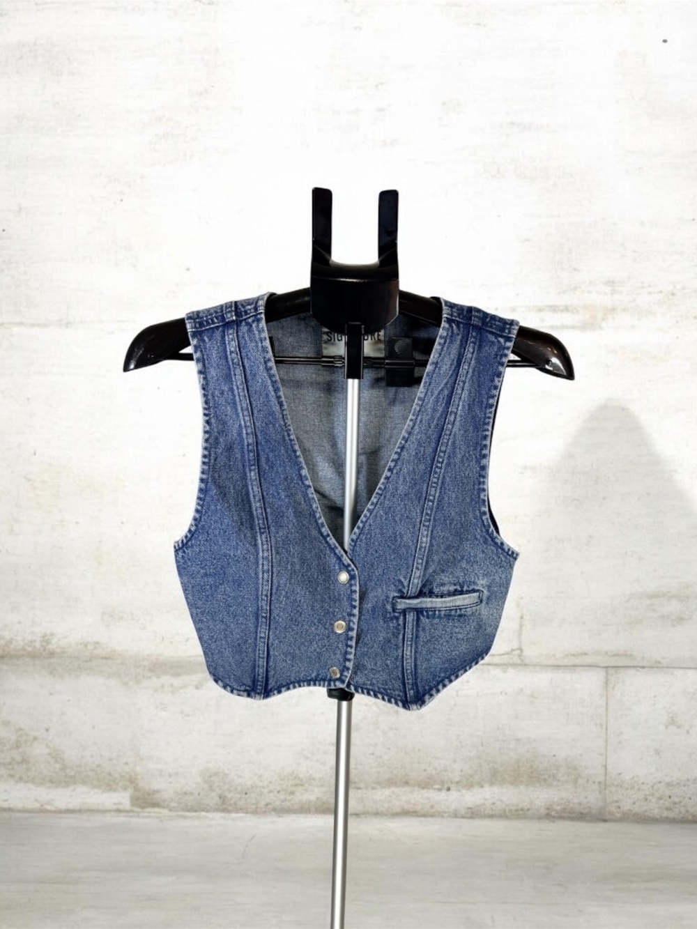 Signature Flight Vintage Denim Vest Medium